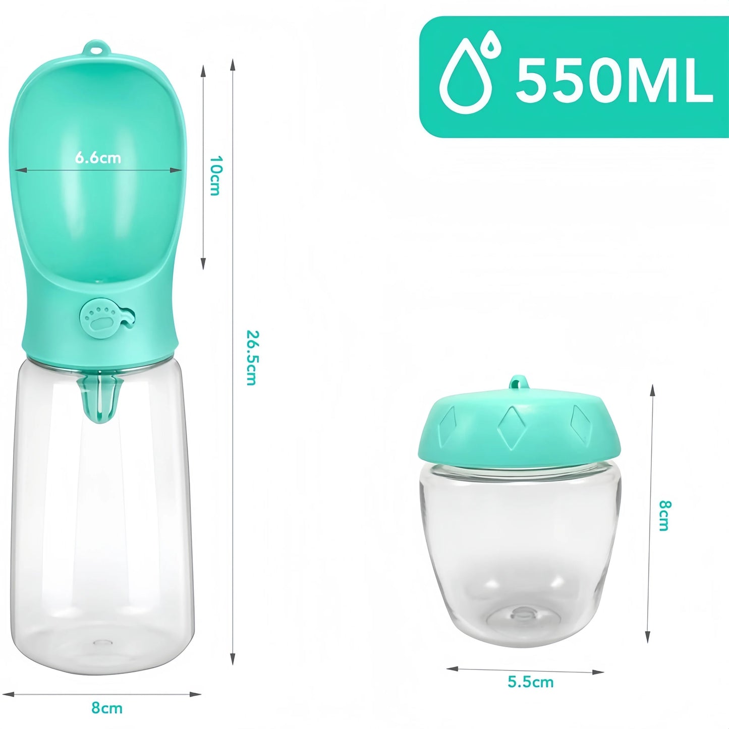 Botella para Mascotas de Alimentación e Hidratación Luvix